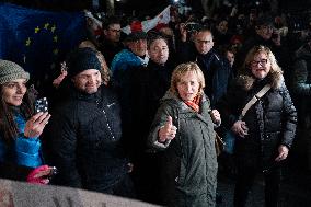 Protest Continues In Georgia For The 13th Night