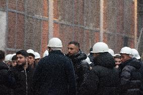 Protest March Against Thyssenkrupp Steel Jobcuts In Duisburg