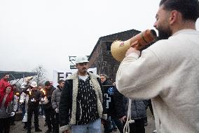 Protest March Against Thyssenkrupp Steel Jobcuts In Duisburg