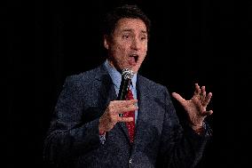 Trudeau Speaks At A Liberal Party Fundraising Event - Richmond