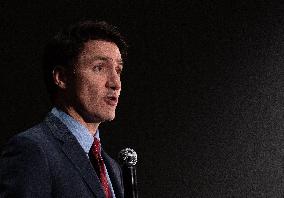 Trudeau Speaks At A Liberal Party Fundraising Event - Richmond