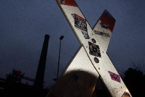 Protest March Against Thyssenkrupp Steel Jobcuts In Duisburg