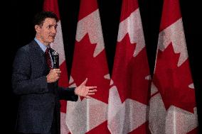 Trudeau Speaks At A Liberal Party Fundraising Event - Richmond