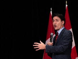 Trudeau Speaks At A Liberal Party Fundraising Event - Richmond