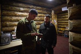 Zelenskyy Visits Fronline Troops - Zaporizhzhia