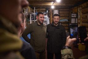 Zelenskyy Visits Fronline Troops - Zaporizhzhia