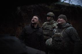 Zelenskyy Visits Fronline Troops - Zaporizhzhia