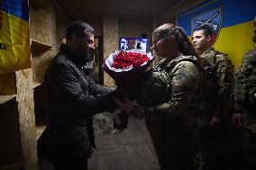 Zelenskyy Visits Fronline Troops - Zaporizhzhia