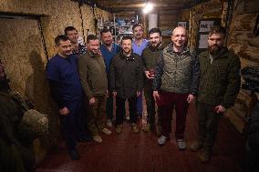 Zelenskyy Visits Fronline Troops - Zaporizhzhia