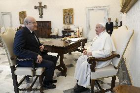 Pope Francis Meets With Najib Mikati - Vatican