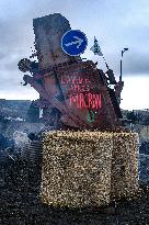 Farmers Protest by Lighting Fires of Anger - France