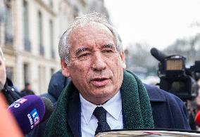 Francois Bayrou At Haut-commissariat Au Plan - Paris