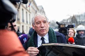 Francois Bayrou At Haut-commissariat Au Plan - Paris