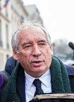 Francois Bayrou At Haut-commissariat Au Plan - Paris