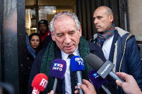 Francois Bayrou At Haut-commissariat Au Plan - Paris