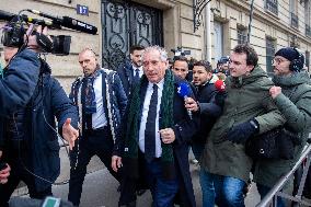 Francois Bayrou At Haut-commissariat Au Plan - Paris