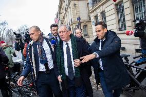 Francois Bayrou At Haut-commissariat Au Plan - Paris