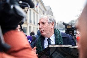 Francois Bayrou At Haut-commissariat Au Plan - Paris