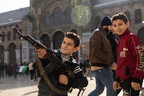 First Friday Prayer At Umayyad Mosque Since Assad’s Fall - Damascus