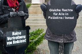 Women In Black Held A Vigil in Munich