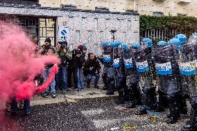 General Strike In Turin: Clashes At Student March.