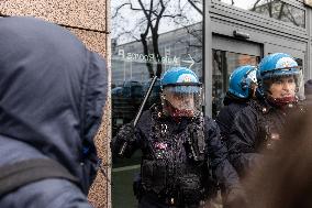 General Strike In Turin: Clashes At Student March.