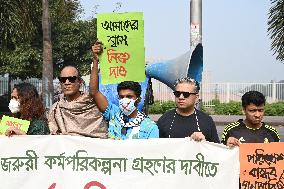 Protest Demanding Urgent Action Plan To Prevent Air Pollution In Dhaka.