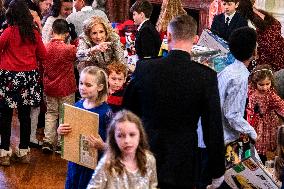 First Lady Jill Biden Hosts Toys For Tots Event At The White House