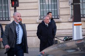 Francois Bayrou Leaves the Haut-Commissariat Au Plan - Paris