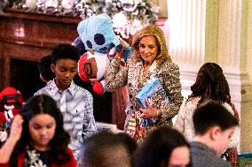 First Lady Jill Biden Hosts Toys For Tots Event At The White House