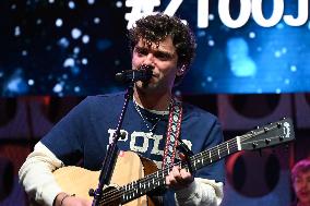 Mark Ambor Performs At Z100 Jingle Ball All Access Lounge In New York City