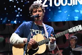 Mark Ambor Performs At Z100 Jingle Ball All Access Lounge In New York City