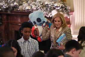 The First Lady Hosts A Toys For Tots Event.