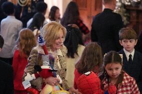 The First Lady Hosts A Toys For Tots Event.