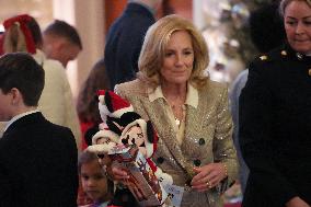 The First Lady Hosts A Toys For Tots Event.