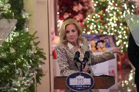 The First Lady Hosts A Toys For Tots Event.