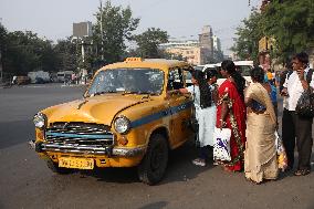 Goodbye Iconic Yellow Taxi, In Kolkata