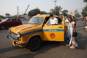 Goodbye Iconic Yellow Taxi, In Kolkata