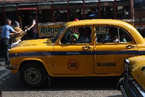 Goodbye Iconic Yellow Taxi, In Kolkata