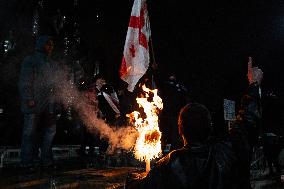 Georgians Still Out In Force On The Streets Of Tbilisi