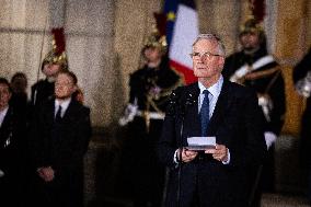 Handover Ceremony At Hôtel De Matignon, In Paris