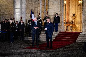 Handover Ceremony At Hôtel De Matignon, In Paris