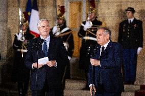 Handover Ceremony At Hôtel De Matignon, In Paris