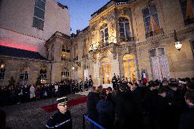 Handover Ceremony At Hôtel De Matignon, In Paris