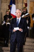 Handover Ceremony At Hôtel De Matignon, In Paris