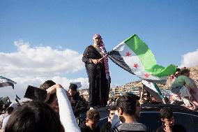 Damascus Celebrations On First Friday Post al-Assad - Syria