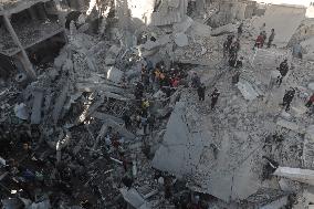 Israeli Strike On Nuseirat Refugee Camp - Gaza