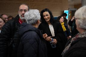 Gisele Pelicot leaves the courtroom in Avignon