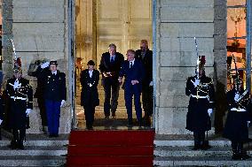 Handover ceremony at Hotel Matignon - Paris