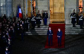 Handover ceremony at Hotel Matignon - Paris